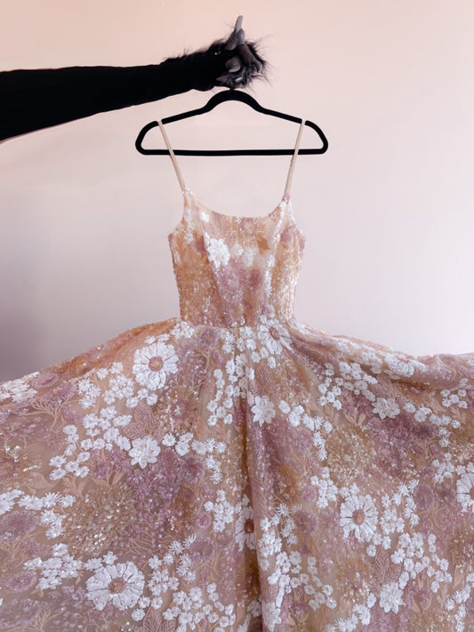 Catrina Zinnias Dress (Made to order)