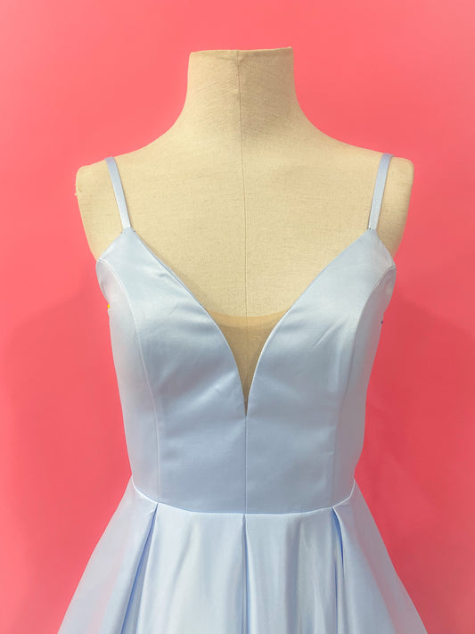 Andrea sky blue dress sample size 10