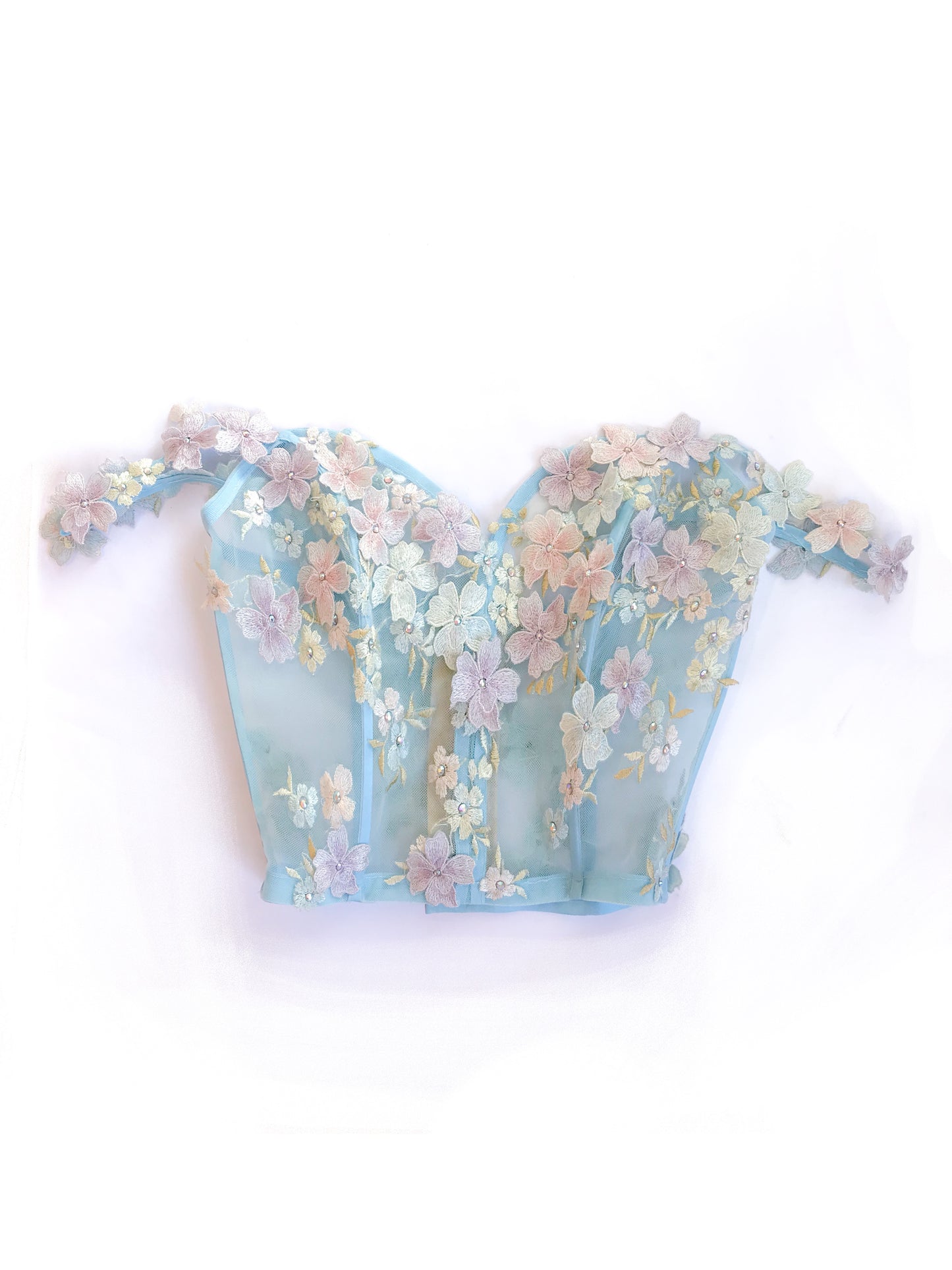 Muestra Bustier Cordelia menta talla 4-6