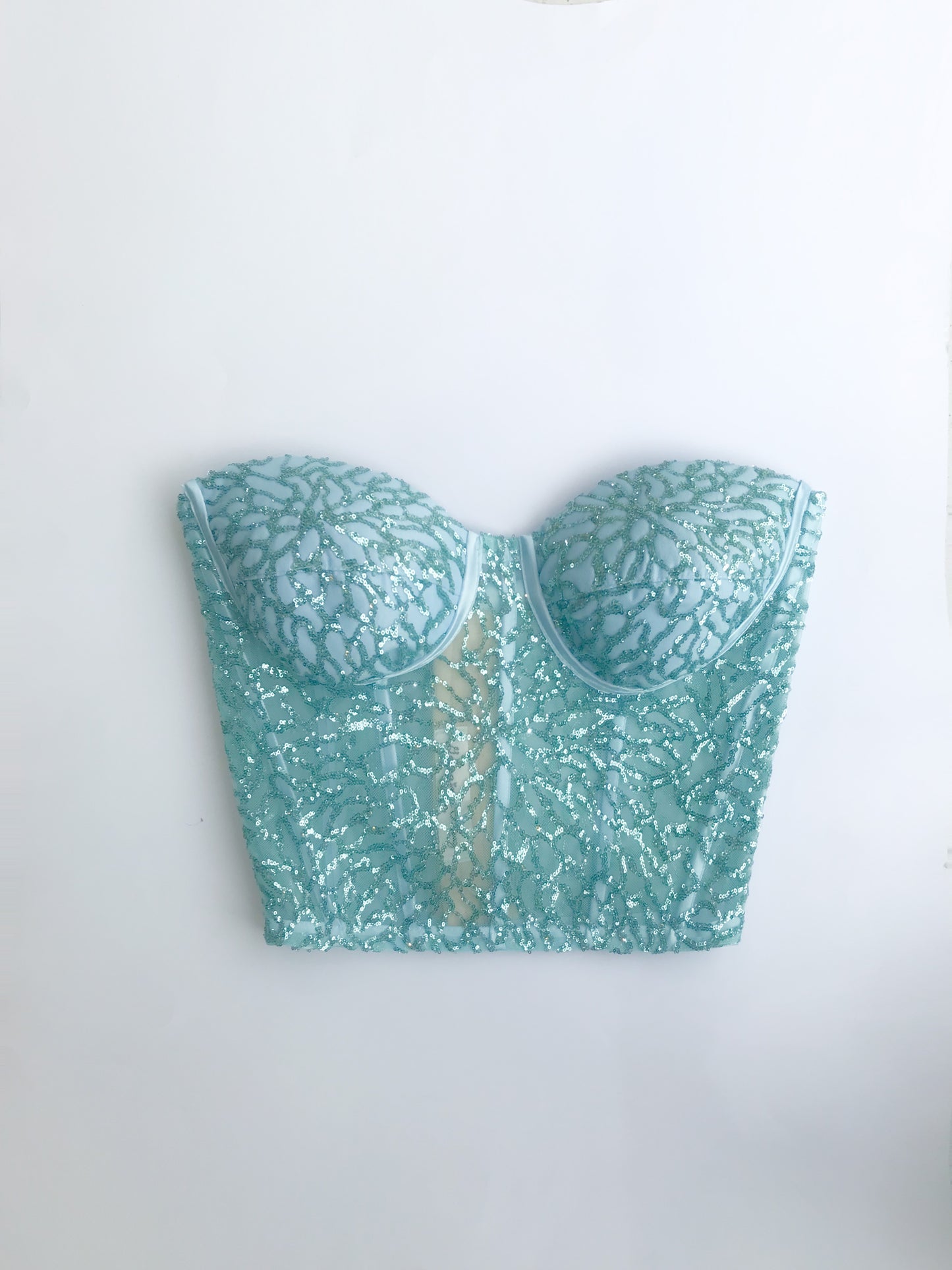 Aqua Bustier – July 2022 Edition – Size 6–8 (Made to order)