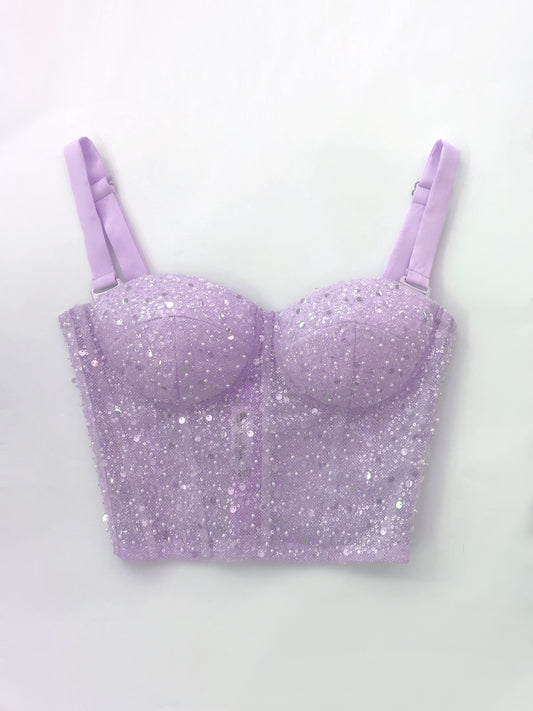 Honey Lilac Bustier (Made to order)