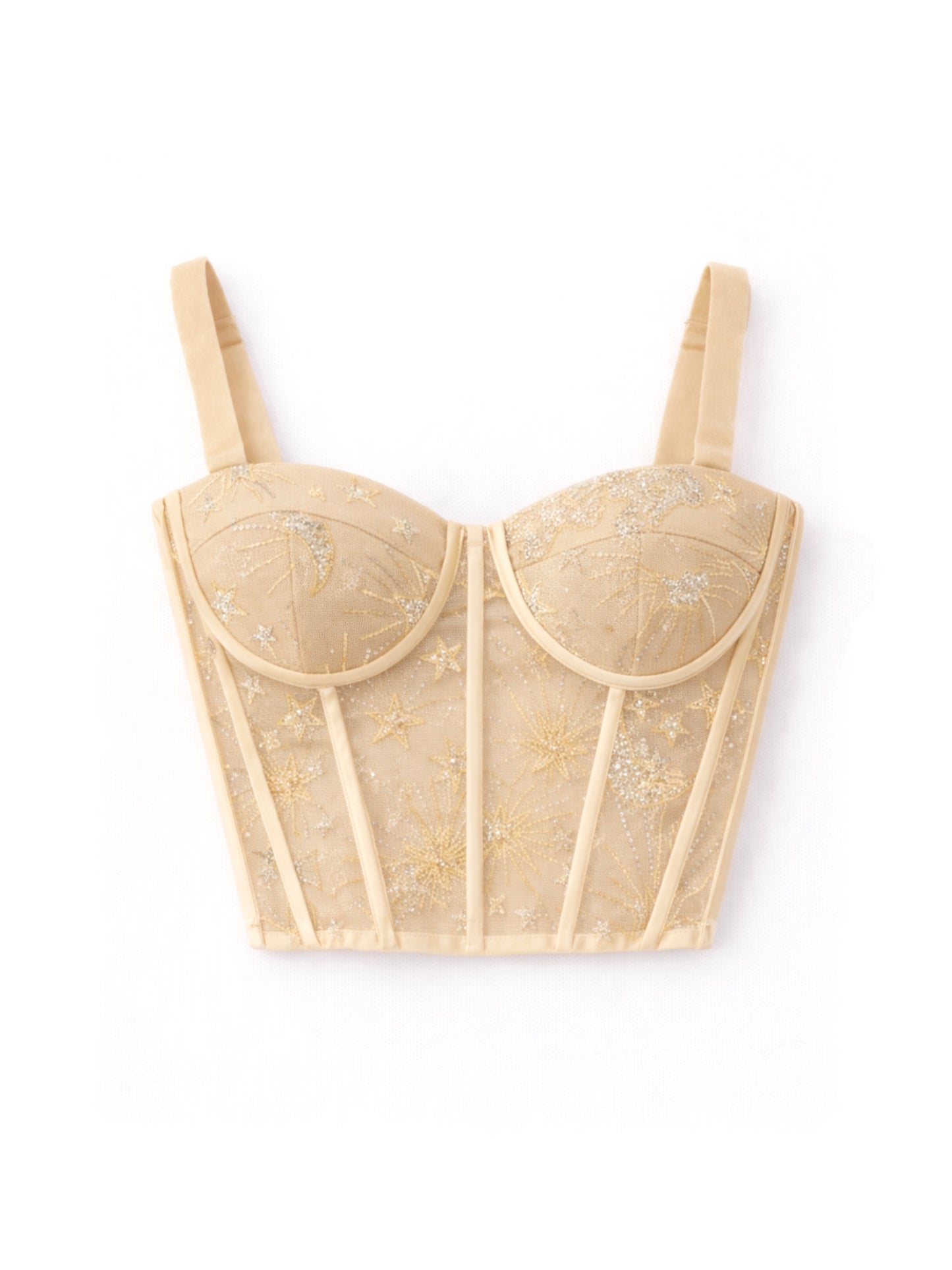 Bustier de constelaciones beige talla 0-2
