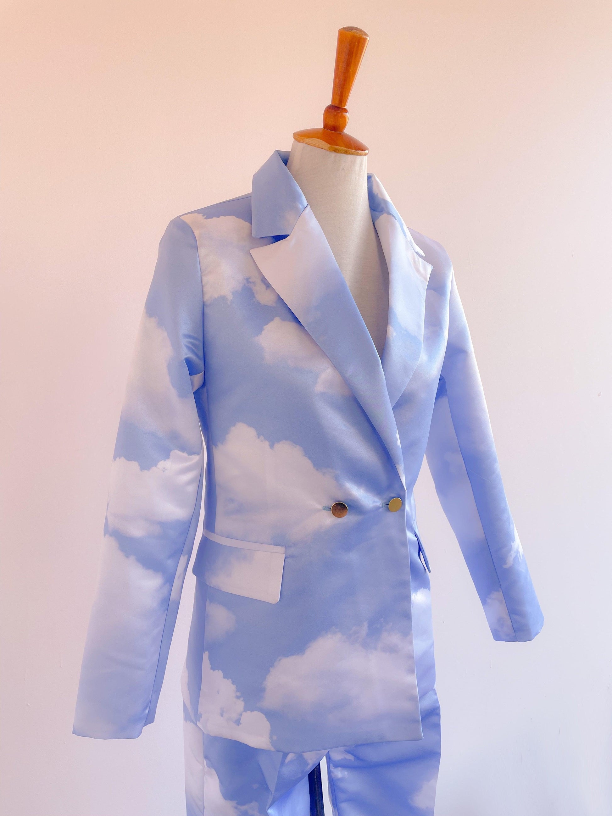 Set Saco y pantalón cielo - Georgina Chávez