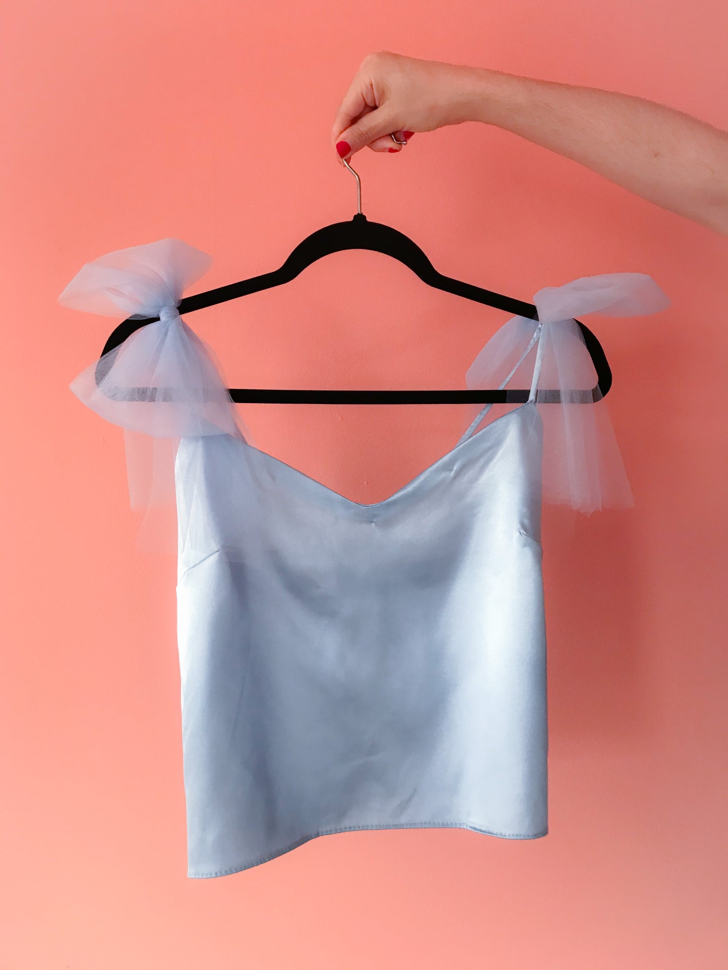 Sample Sky Blue Bow Top – Size 0-2