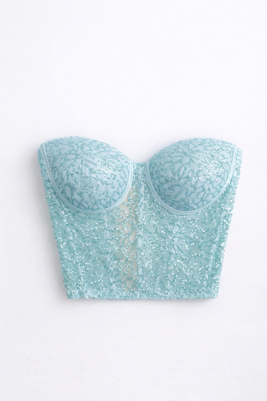 Aqua Bustier – July 2022 Edition – Size 6–8 
