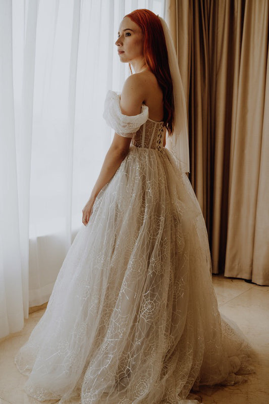 Spiderweb Wedding Dress
