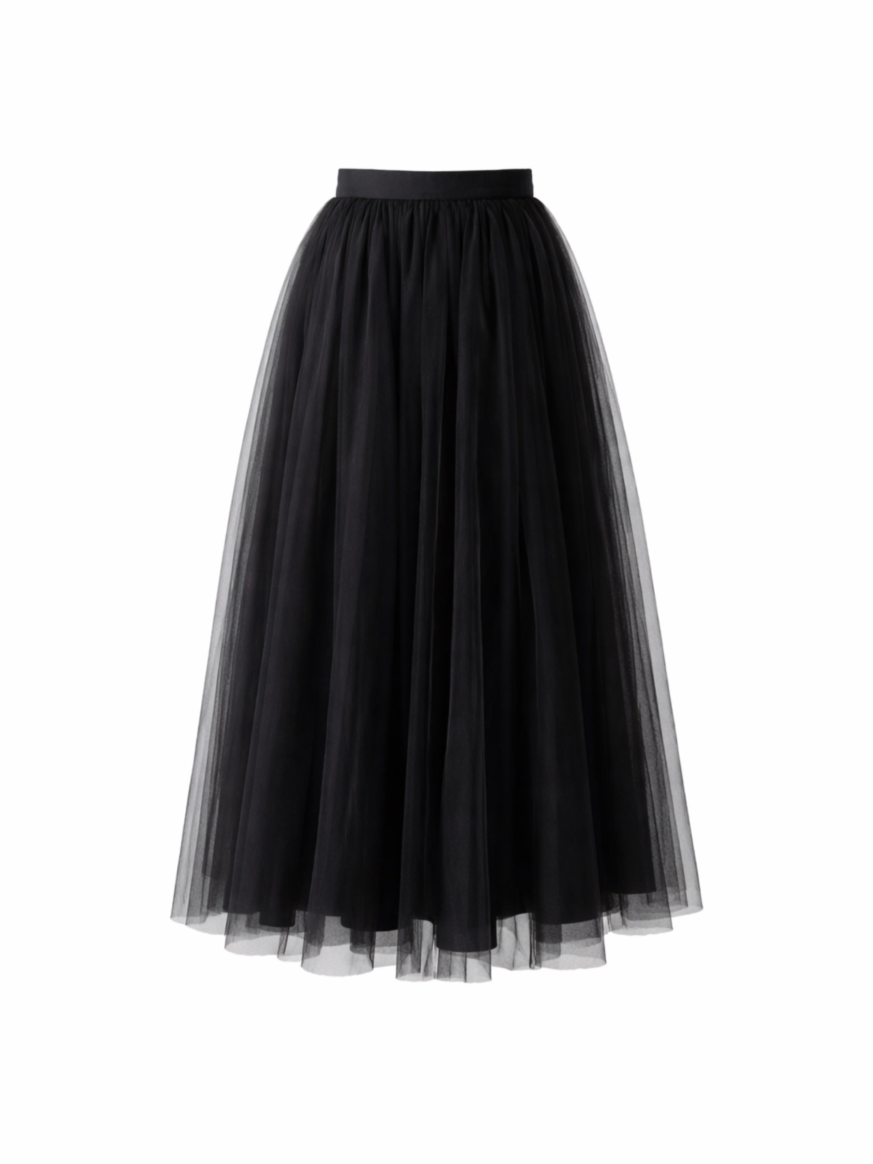 Bluelea ブルレアTulle tiered skirt 36 黒 Tulle Tiered Skirt For Women | Factory