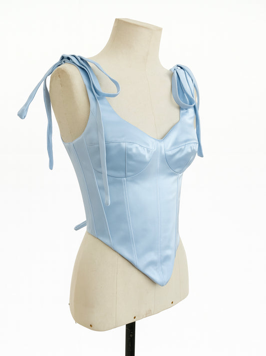 Sample Sky blue Pavlova bustier size 8-10