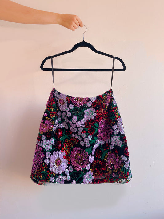 Muestra Falda Catrina Dalias talla 6