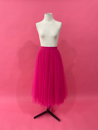 Muestra Falda de Tul fucsia talla 4