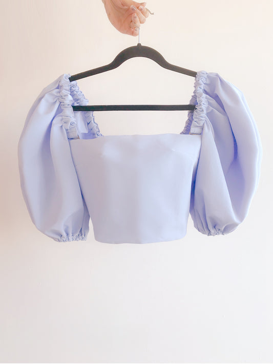Muestra Top Antonieta azul cielo talla 12-14