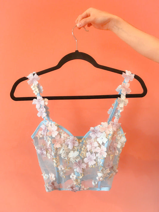 Muestra Bustier Cordelia menta talla 4-6