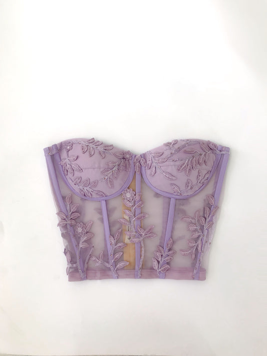 Muestra Bustier del mes lila talla 10-12