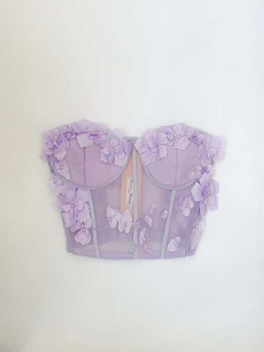 Lilac Rose Bustier Sample Size 8-10