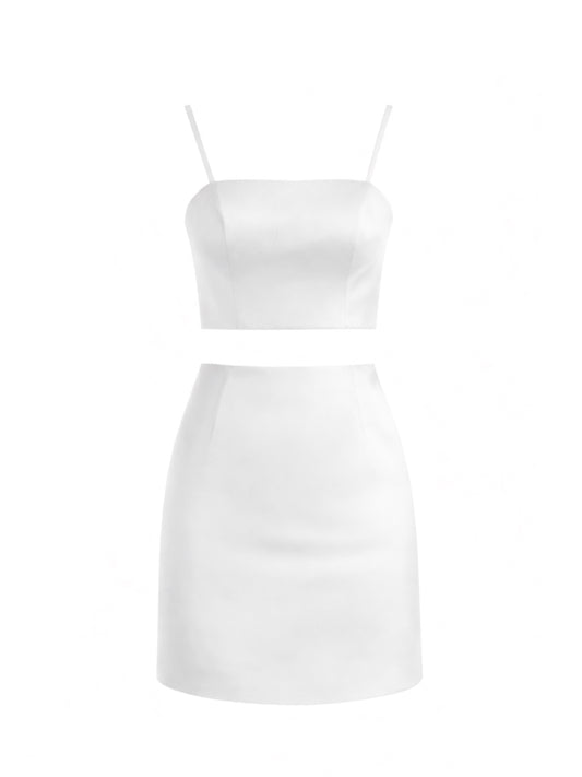 Clavel Short Top and Skirt Set