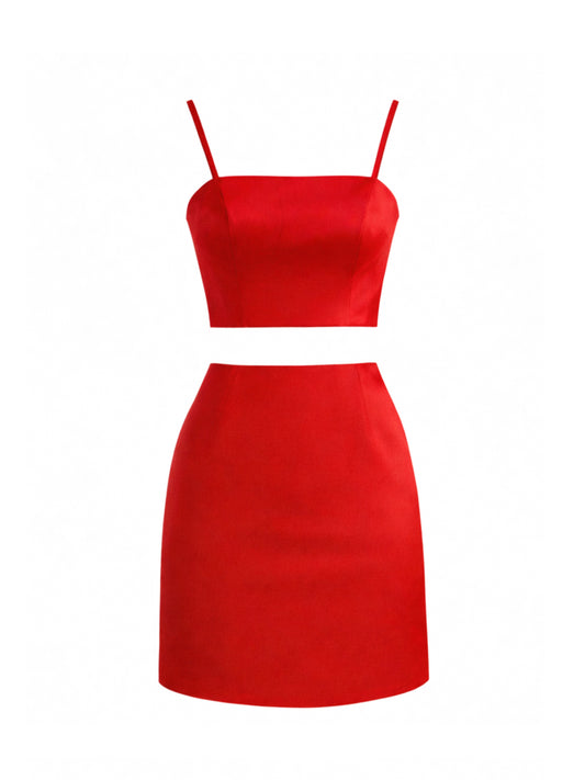 Clavel Short Top and Skirt Set