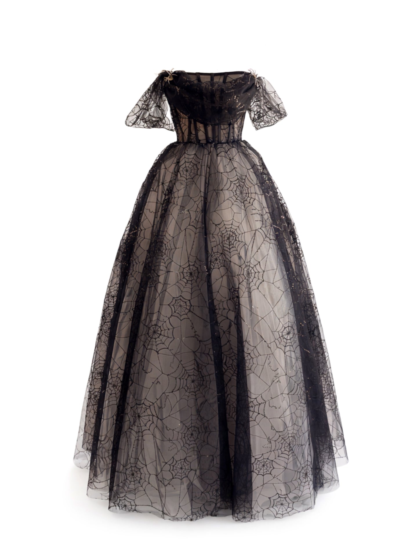 spiderweb lace dress Georgina Chvez- Wedding dress by Telaraas, a different bride