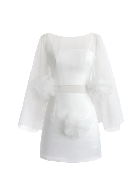 Clavel Top and Short Skirt Set with Cape