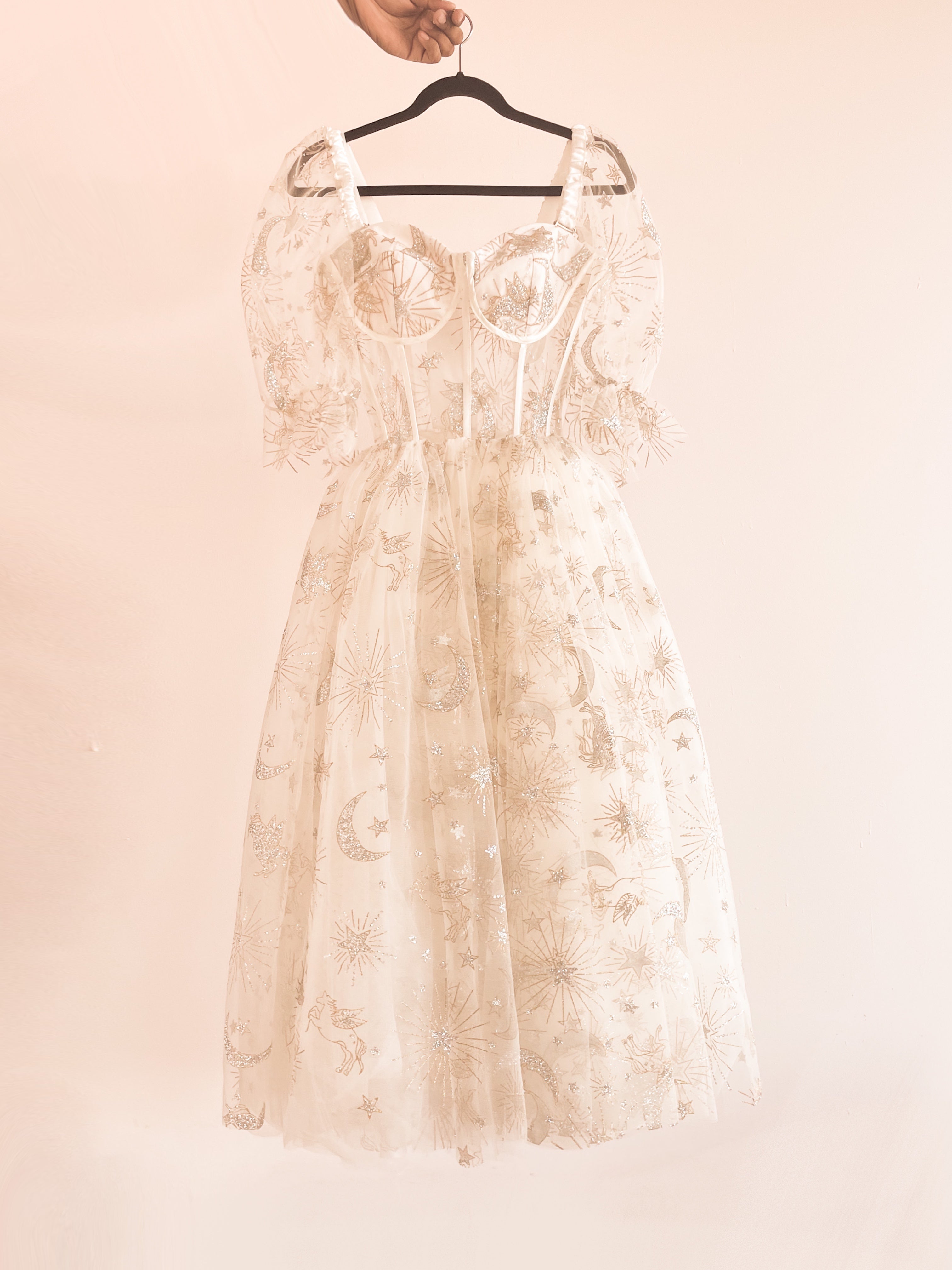 Constellation bridal dress