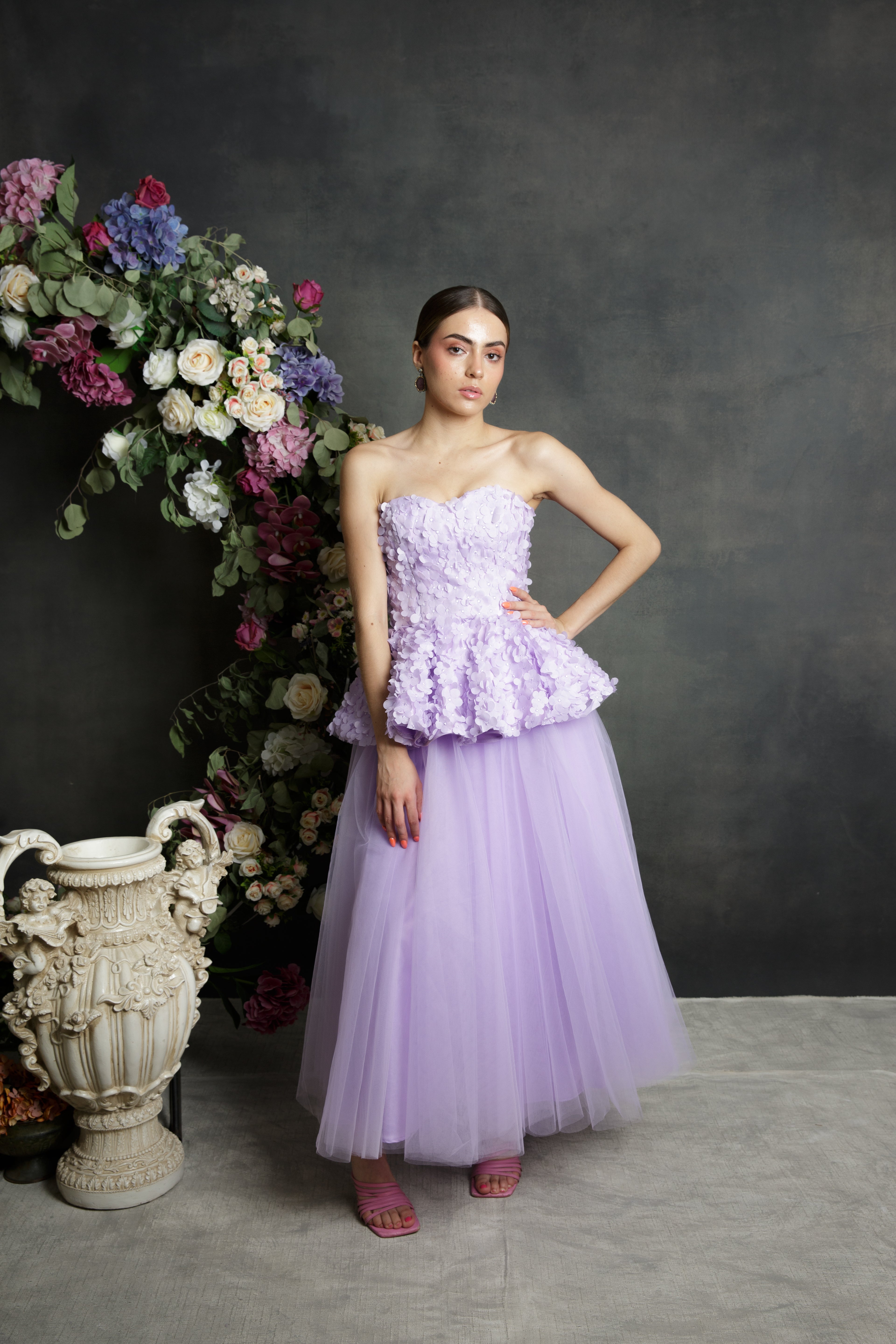 Ariella and Tulle skirt Set