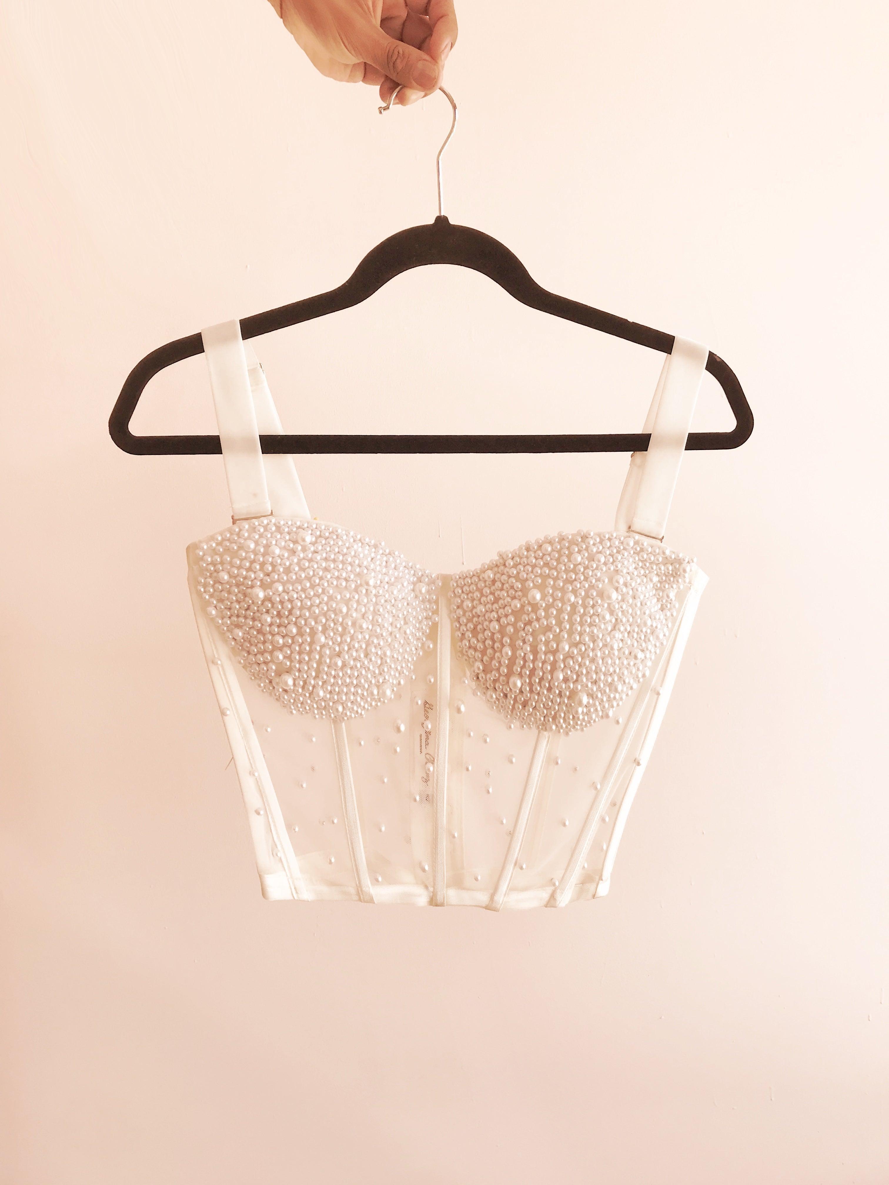 ameri vintage RHOMBUS PEARL BUSTIER アメリヴィンテージ