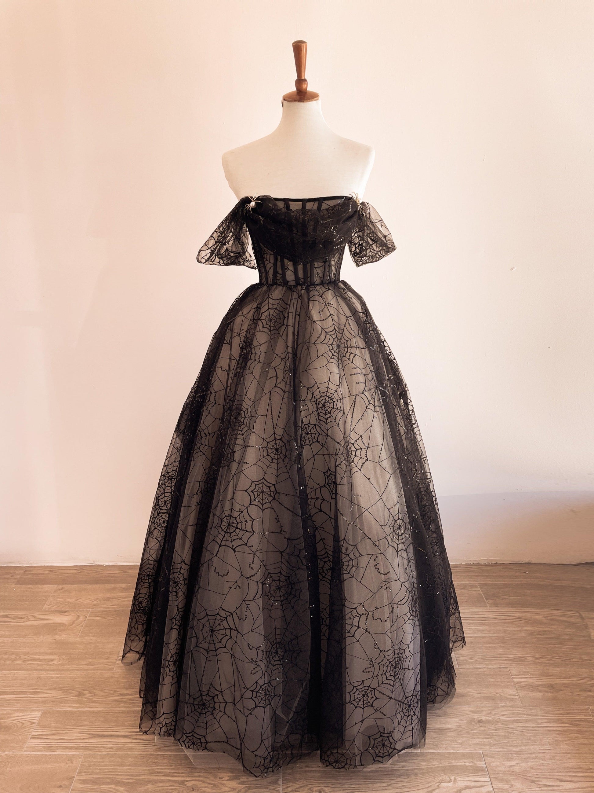 Black spiderweb dress Georgina Chvez Black spiderweb dress Georgina Chvez