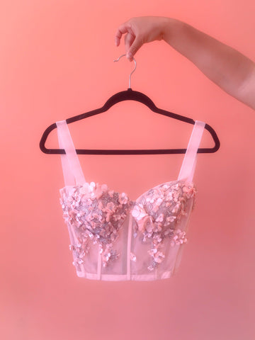 3D Flower Bustier